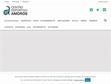 Tablet Screenshot of polideportivoamoros.com